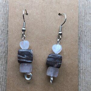 Tiger Striped Agate Earrings